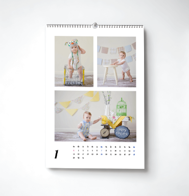 Nástěnný měsíční fotokalendář již od 189 Kč | printmall.cz - Bílý