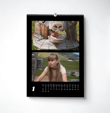 Nástěnný měsíční fotokalendář již od 189 Kč | printmall.cz - Černý