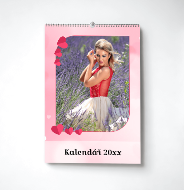 Nástěnný měsíční fotokalendář již od 189 Kč | printmall.cz - Love