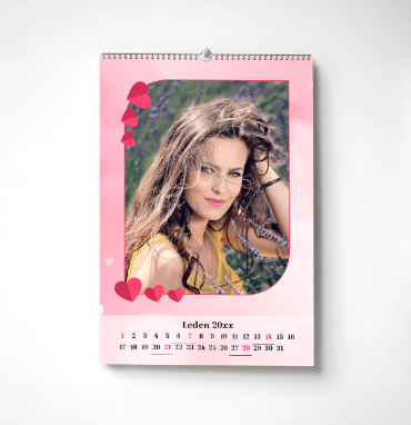 Nástěnný měsíční fotokalendář již od 189 Kč | printmall.cz - Love