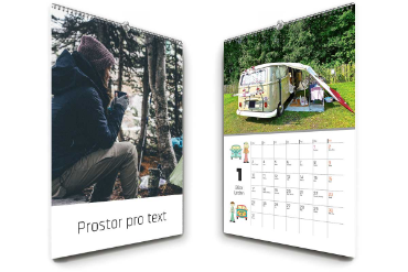 Nástěnný měsíční fotokalendář již od 169 Kč | printmall.cz - Camper