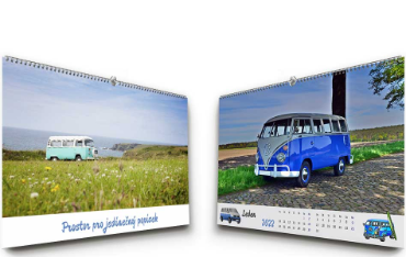 Nástěnný měsíční fotokalendář již od 169 Kč | printmall.cz - VW