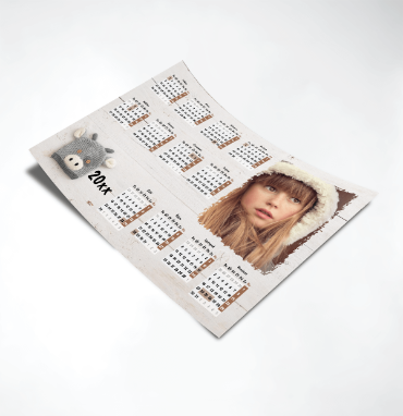 Nástěnný roční fotokalendář za pár korun | printmall.cz - Child