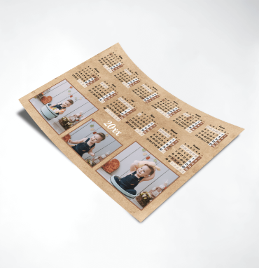 Nástěnný roční fotokalendář za pár korun | printmall.cz - Paper