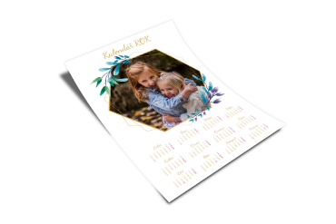 Nástěnný roční fotokalendář za pár korun | printmall.cz - Hexagon