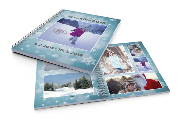 Vytvořte si kroužkovou fotoknihu A4 z Vašich vlastních fotek | printmall.cz - Zimní vločka